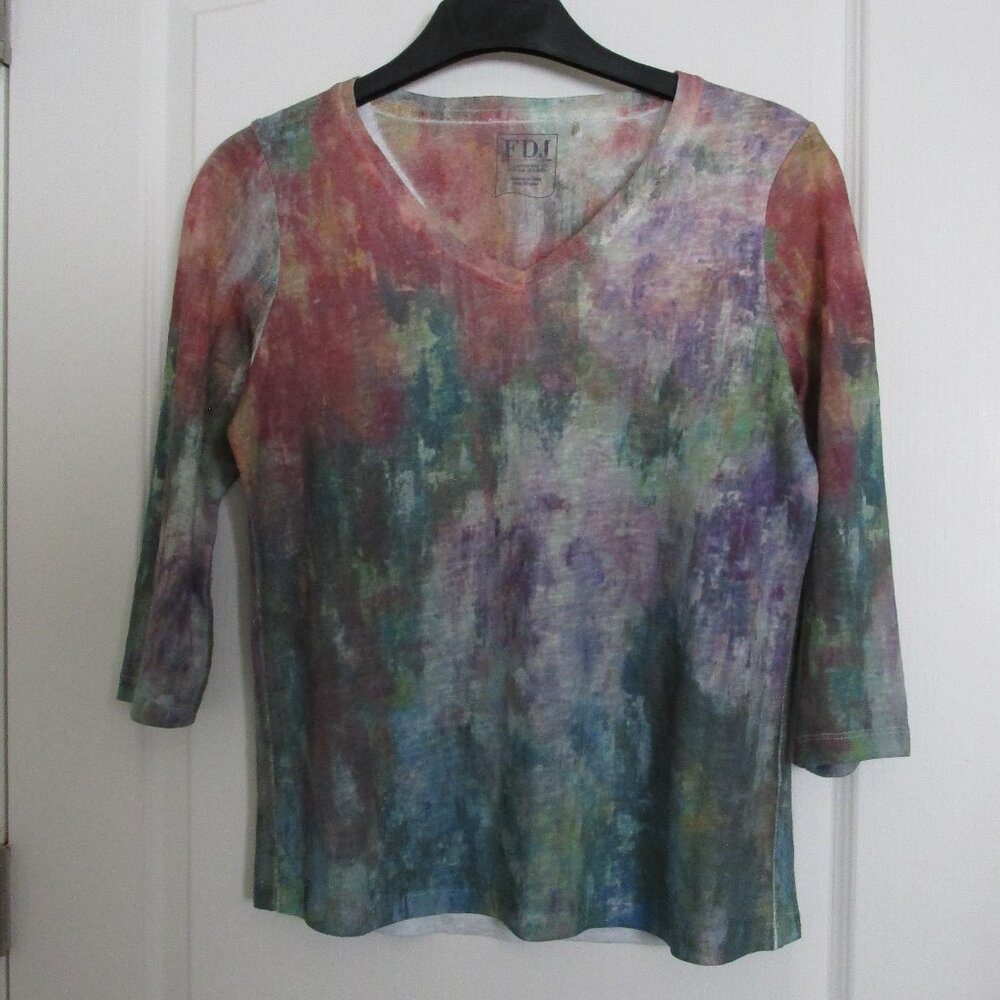 lightweight printed sweater